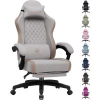 silla gaming gtplayer transpirable con reposapies y soporte ajustable