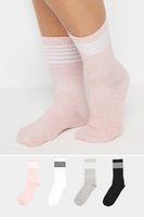 yours juego 4 pares de calcetines estilo deportivo surtido de colores
