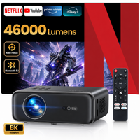proyector inteligente wimius 4k 45000 lumenes con licencia de netflix audio dolby enfoque automatico full hd 1080p proyector de cine de alto brillo