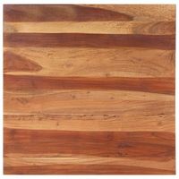 tablero de mesa madera maciza de acacia 25-27 mm 80x80 cm vidaxl