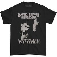 david bowie camiseta manga larga heroes earls court para mujer
