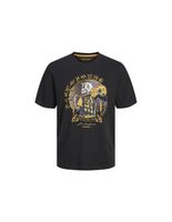 camiseta jack and jones skull rock crew negro infantil