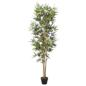 Árbol De Bambú Artificial Con 828 Hojas Verde 150 Cm Vidaxl