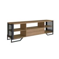 mueble de tv jaen 1 cajon  5 estantes negroroble 57x183x40 cm