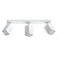 lampara de techo blanco acero alt 16 cm