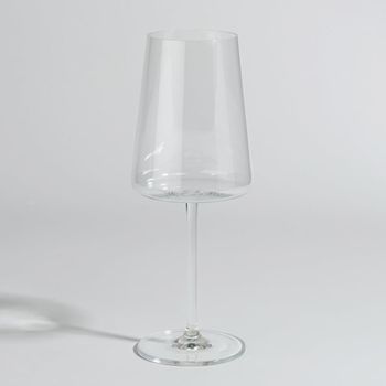 Copa de vidrio transparente