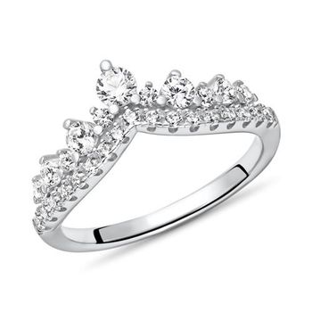 Anillo de mujer de plata 925 con circonita cúbica
