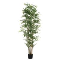 bambu en maceta artificial verde h210