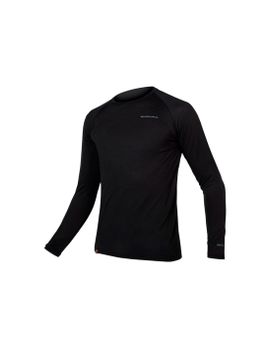 Camiseta de Ciclismo Endura Baabaa Blend L/S Base Layer Bk Hombre Negro