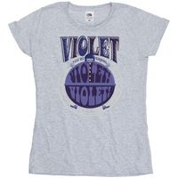 willy wonka camiseta violet turning violet para mujer