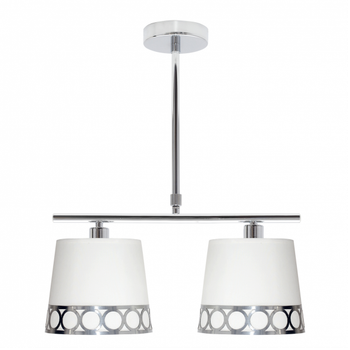 Lampara Dalia Blanco/plata Regulable 50x15