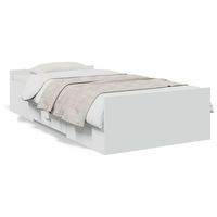 cama con cajones madera de ingenieria blanca 190x190 cm vidaxl