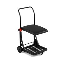 costway carro para bolsas de basura con ruedas tapa altura ajustable estructura de metal para jardin cesped interior exterior