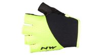 par de guantes cortos northwave fast grip amarillo   negro