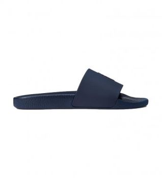 Polo Ralph Lauren para hombre. 809852071002 Chanclas Polo Slide marino (44), Plano, Ninguno, Casual, Beachwear