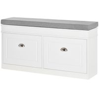 banco zapatero 104x24x55 cm blanco