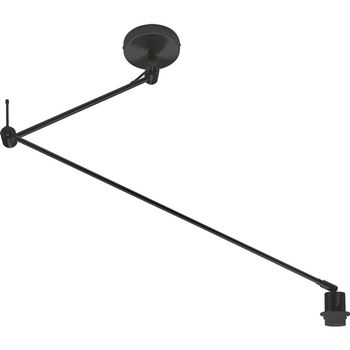 Lámpara de techo haia brazo articulado sin pantalla 1xe27 l.13xan.90xal.reg.cm negro