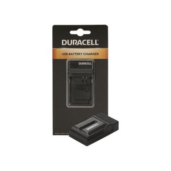 Cargador de baterías Duracell DRS5960 USB para Sony NP-F550 Negro