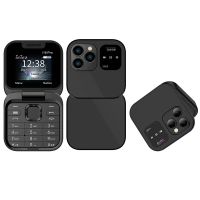 telefono movil plegable i16 pro mini 2g gsm de 177 pulgadas con doble tarjeta sim radio fm botones grandes y camara