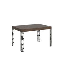 mesa extensible 80x140224 cm ghibli nogal estructura antracita