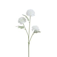 tallo de crisantemo artificial blanco h63