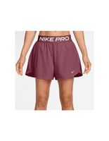 pantalones nike pro dri-fit mid-rise brief-lined 3 woven mujer rojo