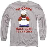 south park tops y camisetas make love para mujer
