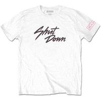 blackpink tops y camisetas shut down para hombre