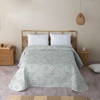icehome - colcha bouti estampado - gramaje 70 gramos - cama 135 - pebbles