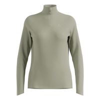 odlo essential ceramiwarm 12 zip camiseta de running mujeres-oliva