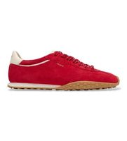 hoff para mujer 22661425 zapatillas de piel bridge fl rojo 40 plano cordones casual
