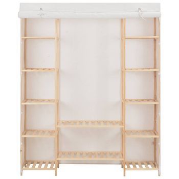 Armario 40x135x170 Cm Algodón: 60 %, Poliéster: 40 % - Blanco