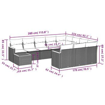 Conjunto De Ocio Para El Jardín (incluye Cojines, Set De 11 Piezas)
