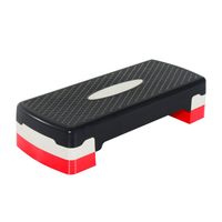 homcom step para fitness aerobic 2 niveles de 1015 cm carga 150 kg para ejercicio en casa gimnasio 68x29x15 cm negro y rojo   aosom espana