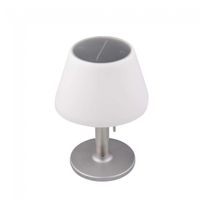 lampara de mesa solar led platina 5w