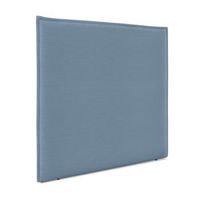 cabecero de lino natural liso con ribete hasta el suelo 160x120cm camas 150160 - azul