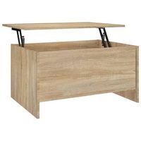 mesa de centro madera ingenieria roble sonoma 80x555x415 cm vidaxl
