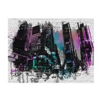 papel pintado 3d - fuera de las murallas de la ciudad 350x270 cm