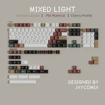 Cherry-teclas PBT para juegos, Teclado mecánico con luces mixtas, coreano, inglés, GMK, clon, 151 teclas, GMK67