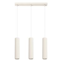 lampara colgante moto beige 3 luces