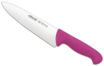Cuchillo cocinero de acero inoxidable nitrum de 200 mm mango fucsia