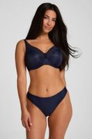 hunkemoller invisible tanga lace back azul