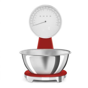 Báscula De Cocina Analógica Y Digital Smeg Red Ksf01rdww