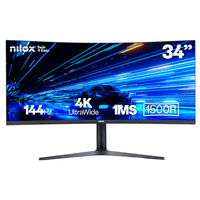 nilox monitor 34 nxm344kd11 ultrawide 4k curvo 144hz 2hdmi 2dp 1ms mmdia 34 led mva ultrawide quad hd hdmi altavoces