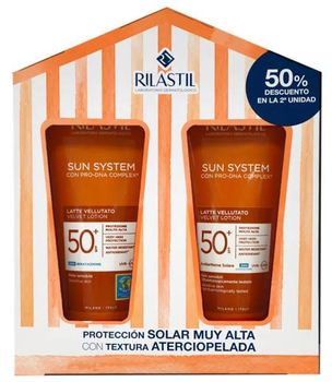 Rilastil Sun System Leche Protector Solar SPF50+ 2x200 ml