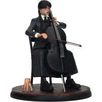 figura wednesday  thing con violonchelo miercoles y cosa wednesday movie icons estatua 15 cms