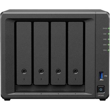 NAS Synology 16GB AMD R1600 4 Bahías SATA 10GbE Escritorio Black Dual RJ-45 RAID