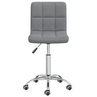 silla de comedor  silla de mesa  silla de cocina giratoria tela gris claro