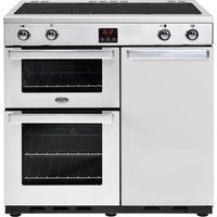 belling gourmet 90ei professional electric induction range cooker - stainless steel stainless steel