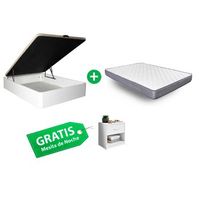 oferta exclusiva web cama canape 90cm  colchon 90cm  gratis mesita de noche 1 cajones